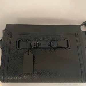Coach black cross body bag